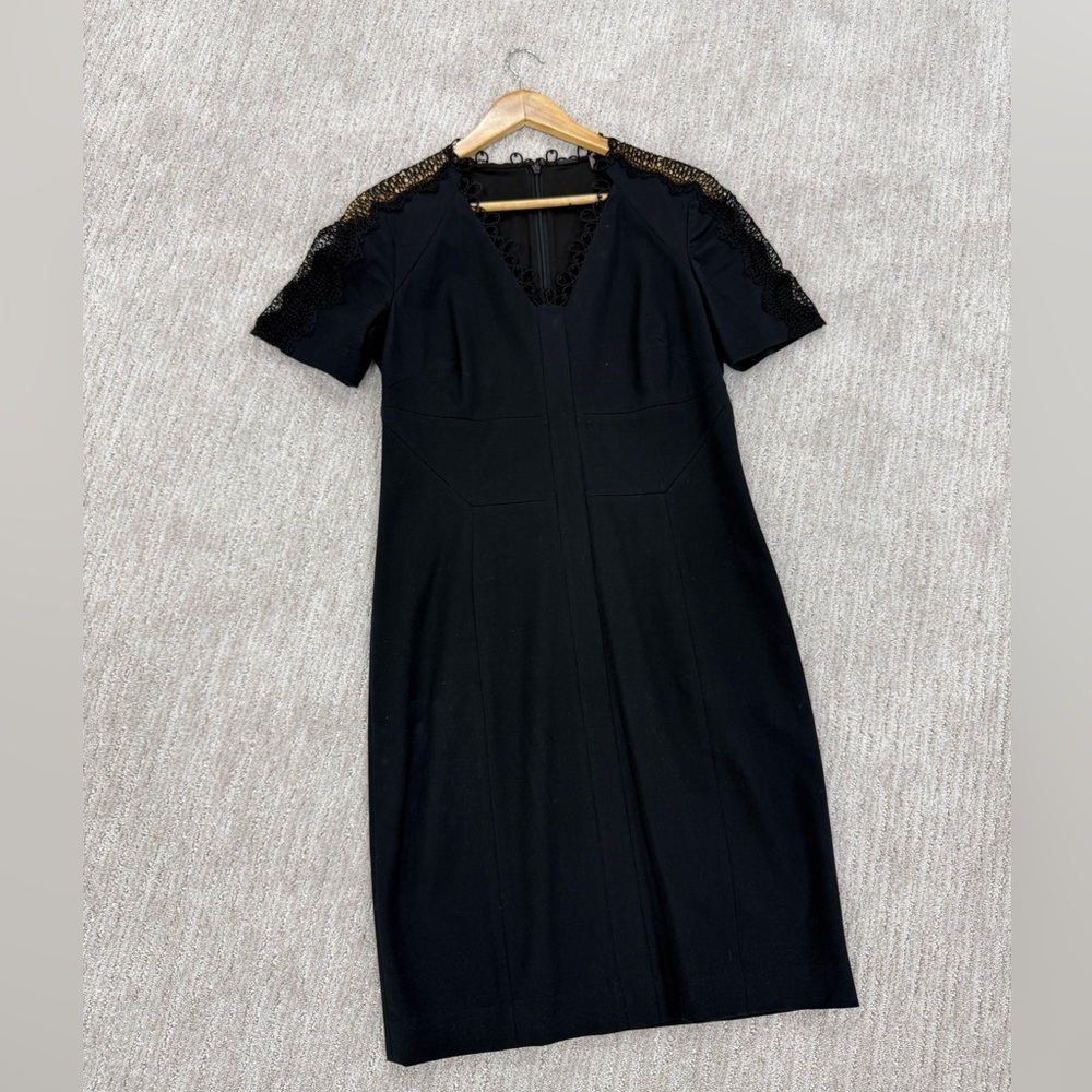 Black midi dress